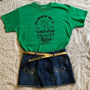 Be A Unicorn in a Field of Horses custom Tshirt